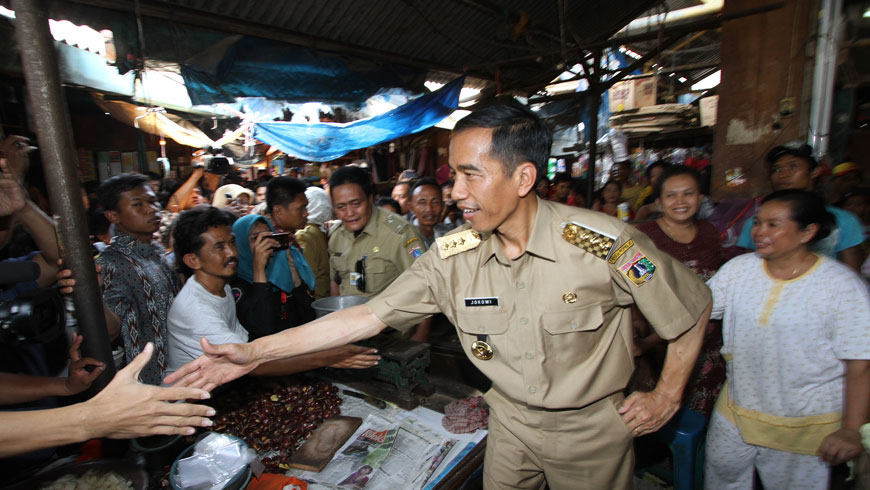 Jokowi sidak ke Pasar Galur